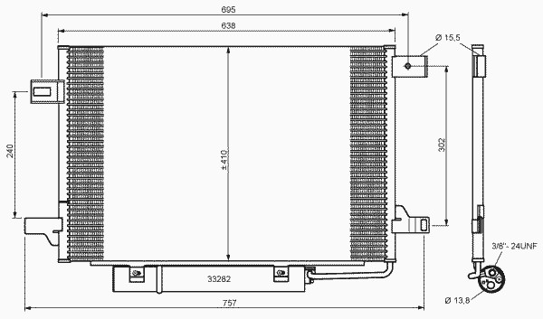 Конденсатор кондиционера NRF 35758