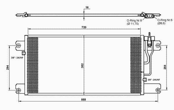 Конденсатор кондиционер NRF 35762