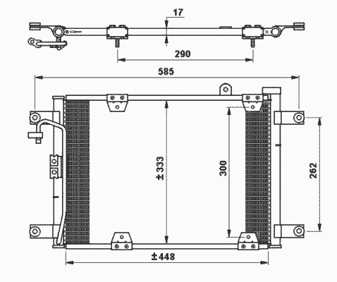 Конденсатор кондиционер NRF 35768