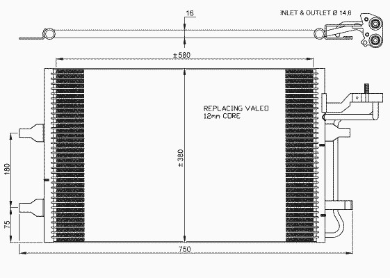 Конденсатор кондиционера NRF 35770