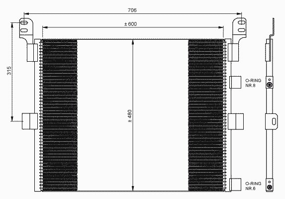 Конденсатор кондиционера NRF 35788
