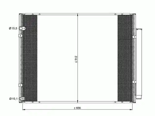 Радиатор кондиционера NRF 35857