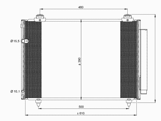 Конденсатор кондиционера NRF 35860