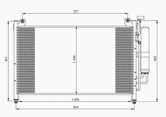 Конденсатор кондиционера NRF 35870
