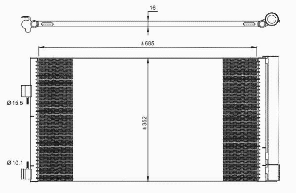 Конденсатор кондиционера NRF 35890