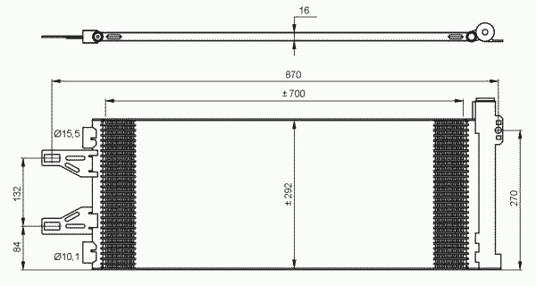 Радиатор кондиционера NRF 35894