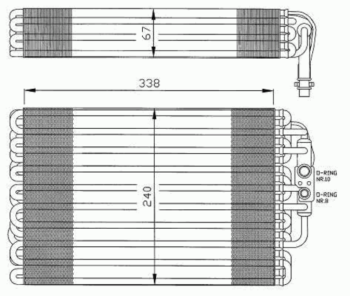 Испаритель кондиционера NRF 36034