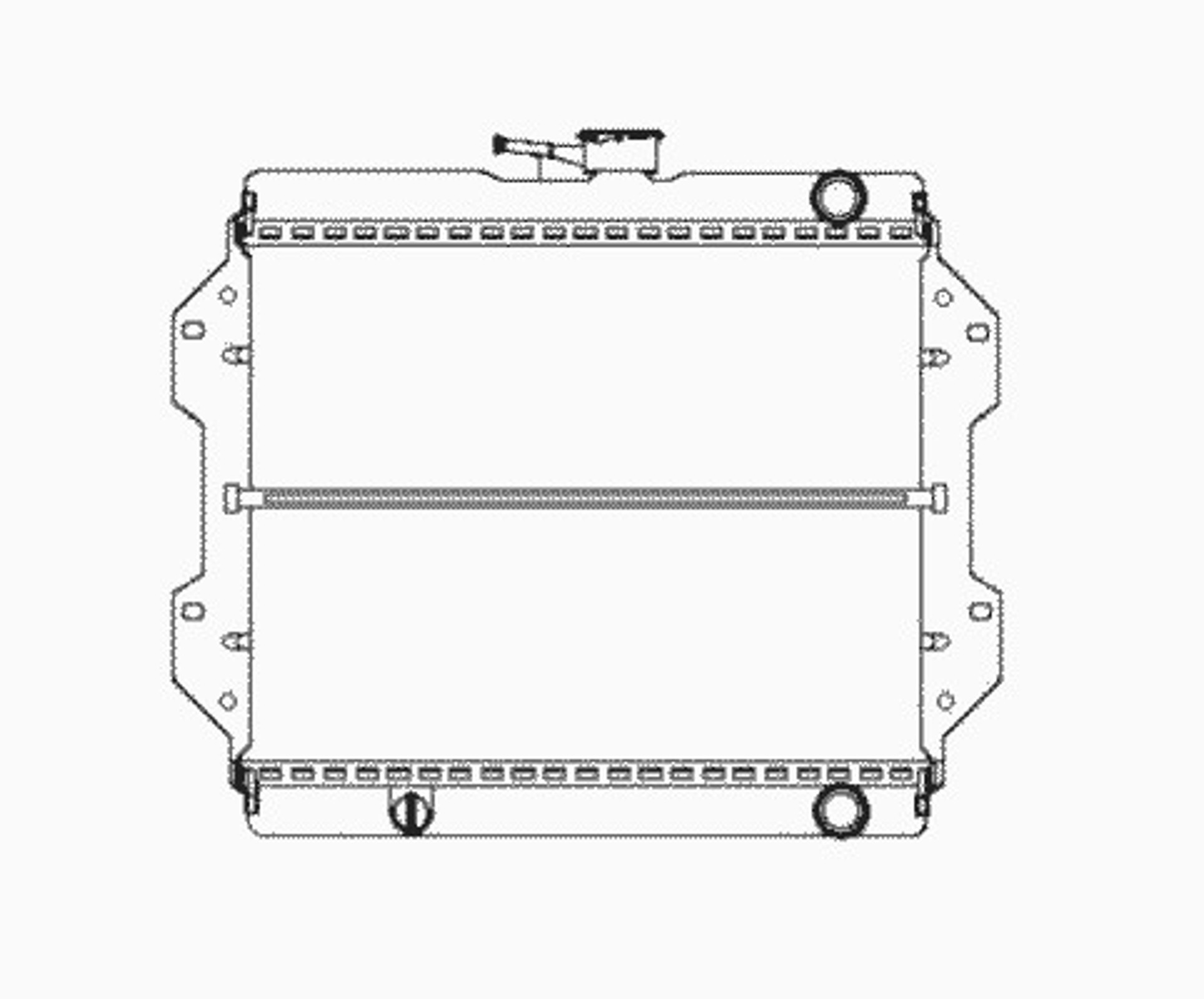Радиатор системы охлаждения NRF 504343