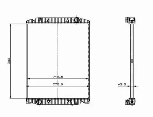 Nrf 509568 радиатор системы охлаждения 900x772.6x48 NRF 509568