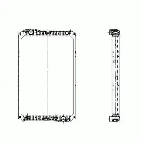 Nrf 519720 радиатор системы охлаждения с рамкой plastic/aluminium 974x6914x42mm NRF 519720