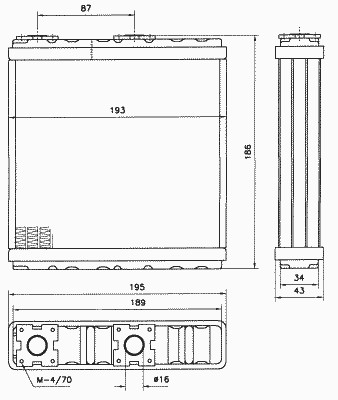 Радиатор egr NRF 52098
