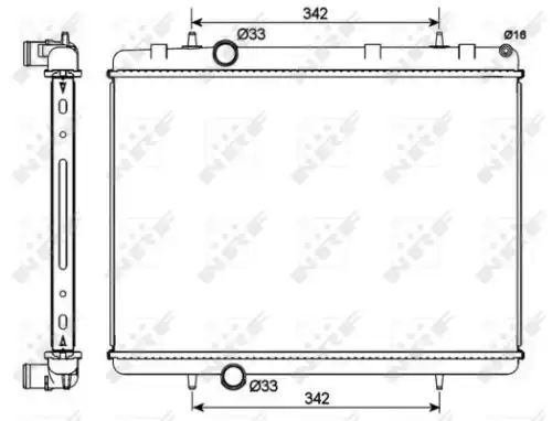 Радиатор охлаждение двигателя easy fit