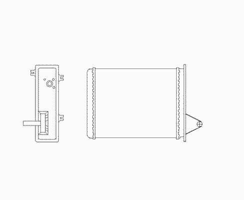Теплообменник отопление салона NRF 53556