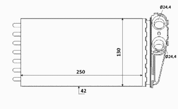 Теплообменник отопление салона NRF 53560
