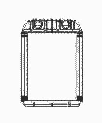 Теплообменник отопление салона NRF 53671
