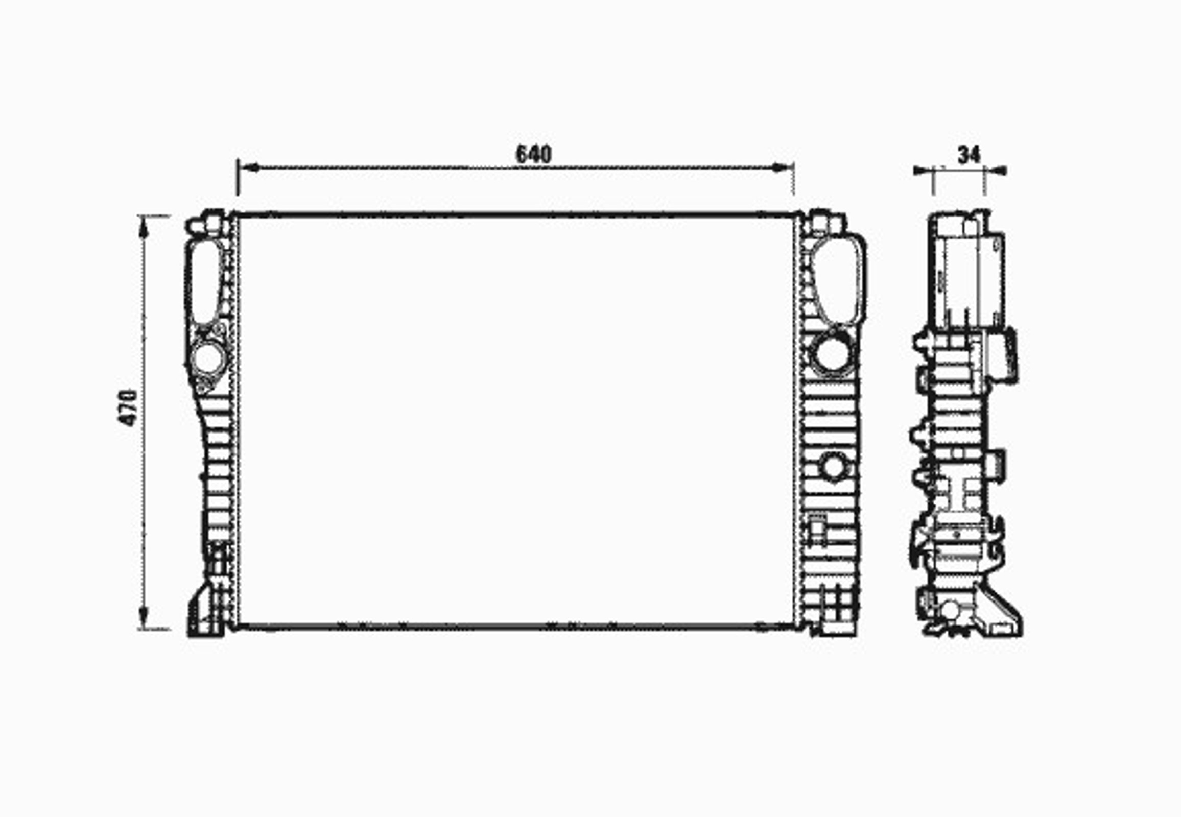 Радиатор системы охлаждения NRF 53829