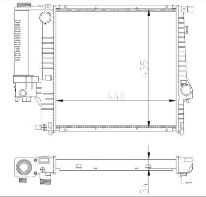 Радиатор охлаждения NRF 53849A