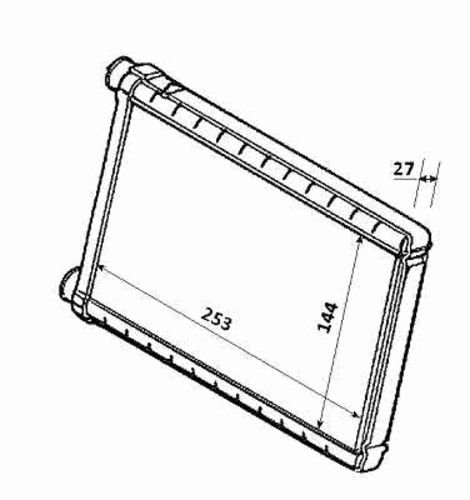Радиатор печки NRF 54207