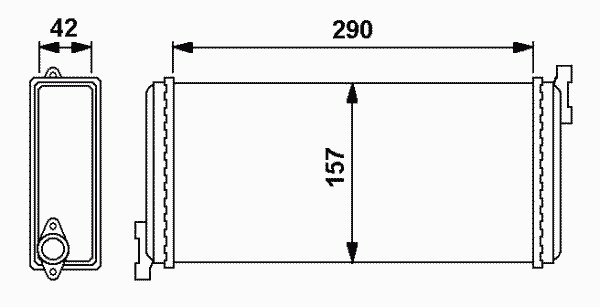Радиатор отопителя NRF 54240