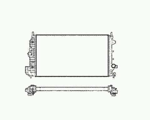 Радиатор охлаждение двигателя NRF 58205