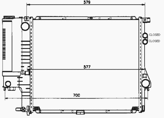 Радиатор системы охлаждения NRF 58247