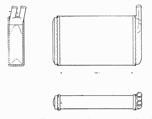 Радиатор отопителя NRF 58614