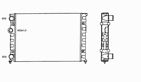 Радиатор системы охлаждения NRF 58819