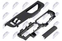 Накладка ручки + панель двери vw bora 98- golf iv 97- passat b5 96- skoda superb 01- (черная) NTY EWS-VW-150