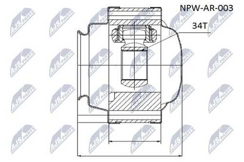 Шрус NTY NPW-AR-003