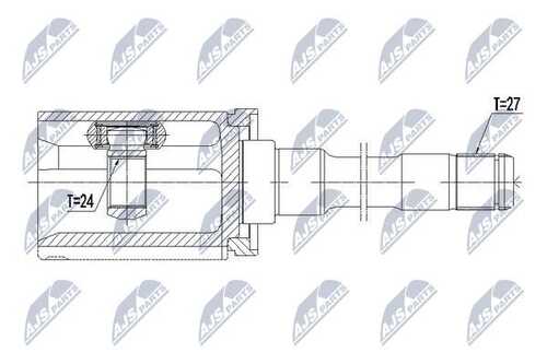 Шрус bmw x5 06- x6 06-/првыйпередний NTY NPW-BM-062