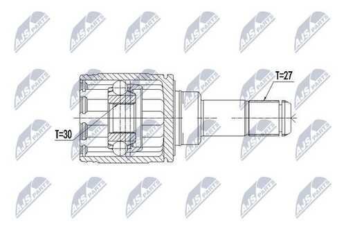 Шрус bmw 3/3gt f3 316d/318d/320d 11- 4 f3 418d/420d 13- 1/2 f2 116d/118d/120d 11- /задний/л/п NTY NPW-BM-066