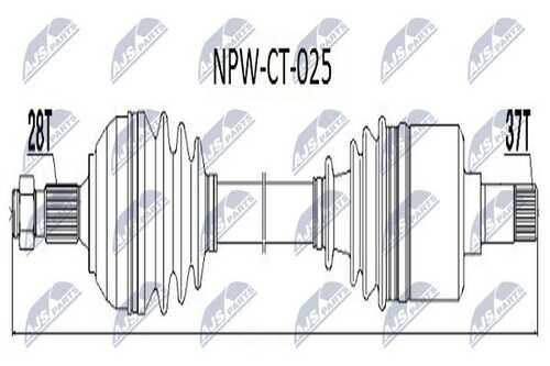 Привод колеса NTY NPW-CT-025