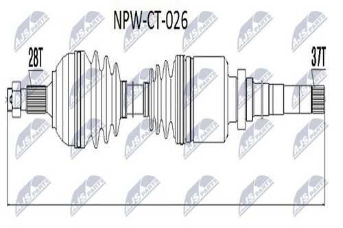 Привод колеса NTY NPW-CT-026