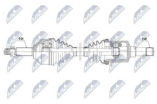Полуось NTY NPW-FR-075