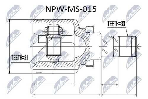 Шрус NTY NPW-MS-015