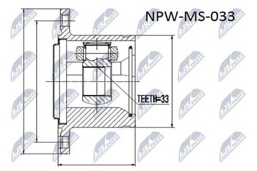 Шрус NTY NPW-MS-033