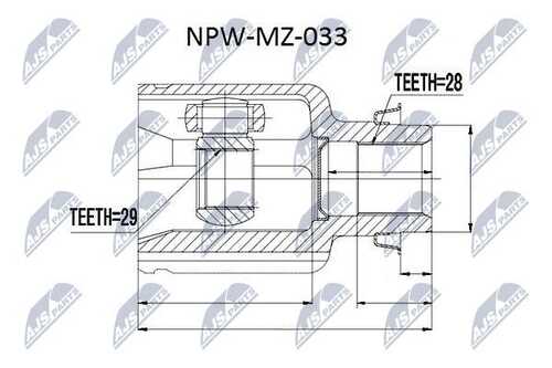 Шрус NTY NPW-MZ-033
