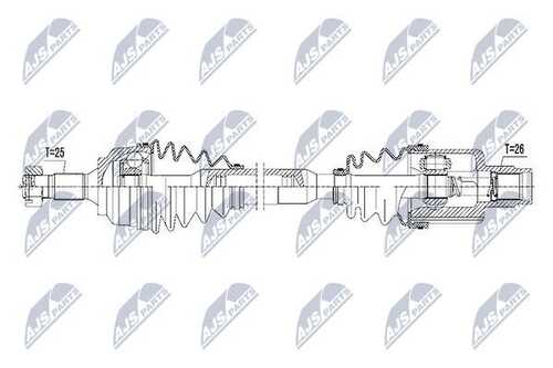 Полуось NTY NPW-PE-043