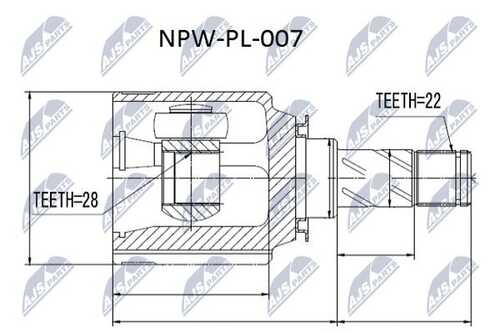 Шрус NTY NPW-PL-007
