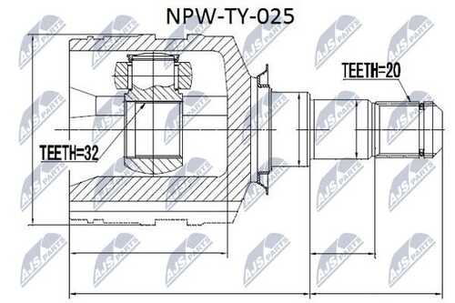 Шрус NTY NPW-TY-025