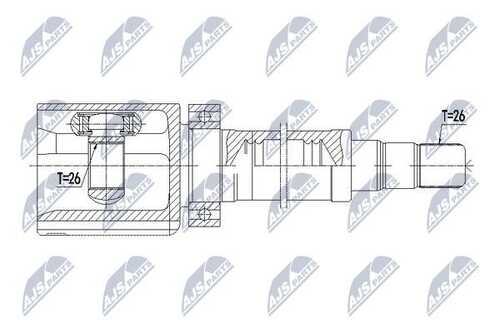 Шрус volvo s80 2.0t2.4t2.5t 99-06 /првый NTY NPW-VV-085