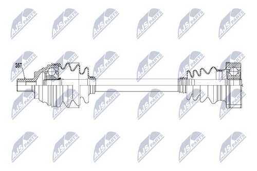 Полуось NTY NPW-VW-057