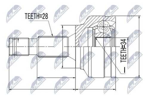 Шруc наружний NTY NPZ-CT-019