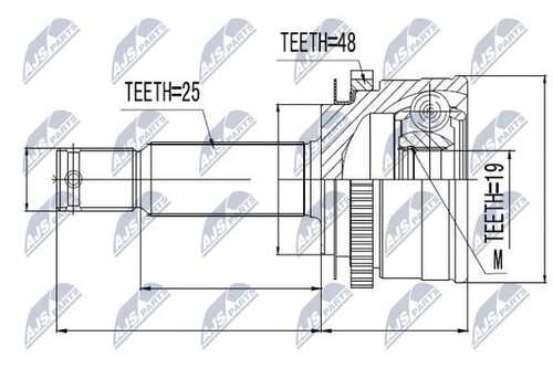 Шруc наружний NTY NPZ-HY-502