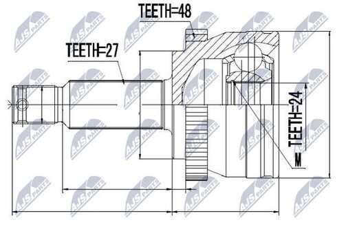 Шруc наружний NTY NPZ-HY-515