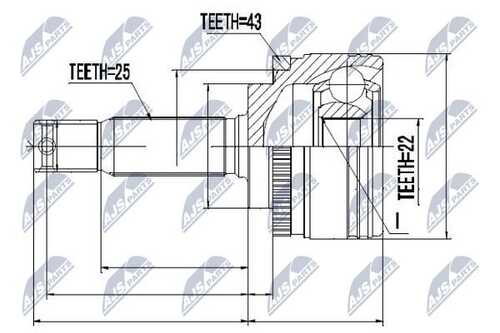 Шруc наружний NTY NPZ-MS-051