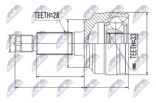 Шруc наружний mazda 6 gh 2.0 atm 2.5i 07-13 NTY NPZ-MZ-058