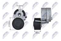 Натяжитель citroen berlingo 05-11 c3 05-c5 ii 04- ford fiesta 01-fusion 02-mazda 2 03- NTY RNK-CT-033