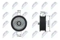 Ролик ручейкового ремня hyundai accent iii accent iv elantra getz i10 i20 i30 i40 i40 cw ix NTY RNK-KA-008