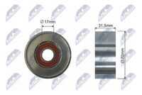 Ролик toyota avensis avensis verso camry highlander / kluger previa ii rav 4 ii rav 4 iii sol NTY RNK-TY-035
